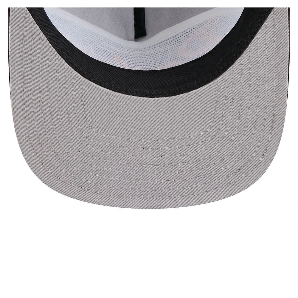 Men's New Era Brown San Diego Padres Retro Satin Script Golfer Adjustable Hat