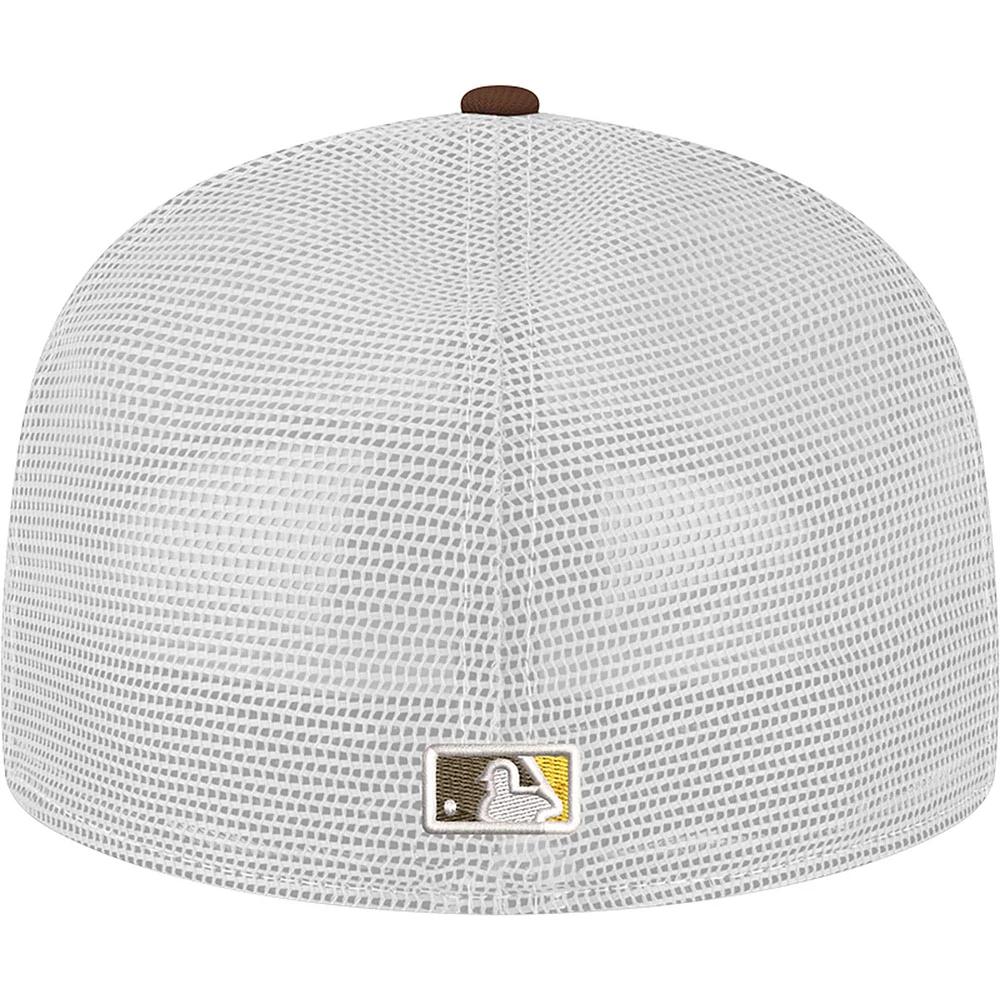 Casquette camionneur ajustée 59FIFTY marron San Diego Padres de New Era pour homme