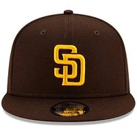 Casquette ajustable 9FIFTY San Diego Padres Team Color New Era pour homme, marron