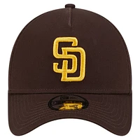 Casquette ajustable 9FORTY A-Frame couleur marron des San Diego Padres New Era pour hommes