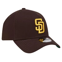 Casquette ajustable 9FORTY A-Frame couleur marron des San Diego Padres New Era pour hommes