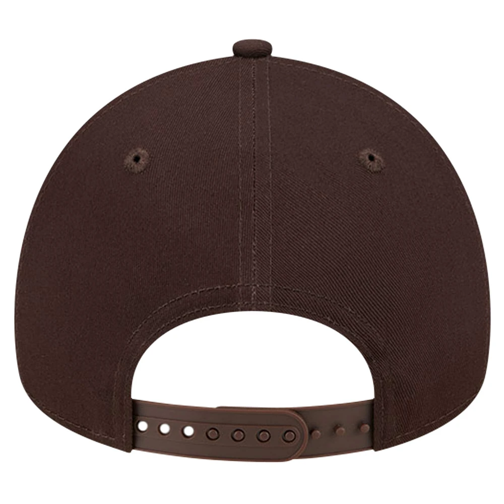 Casquette ajustable 9FORTY A-Frame couleur marron des San Diego Padres New Era pour hommes