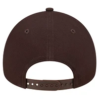Casquette ajustable 9FORTY A-Frame couleur marron des San Diego Padres New Era pour hommes