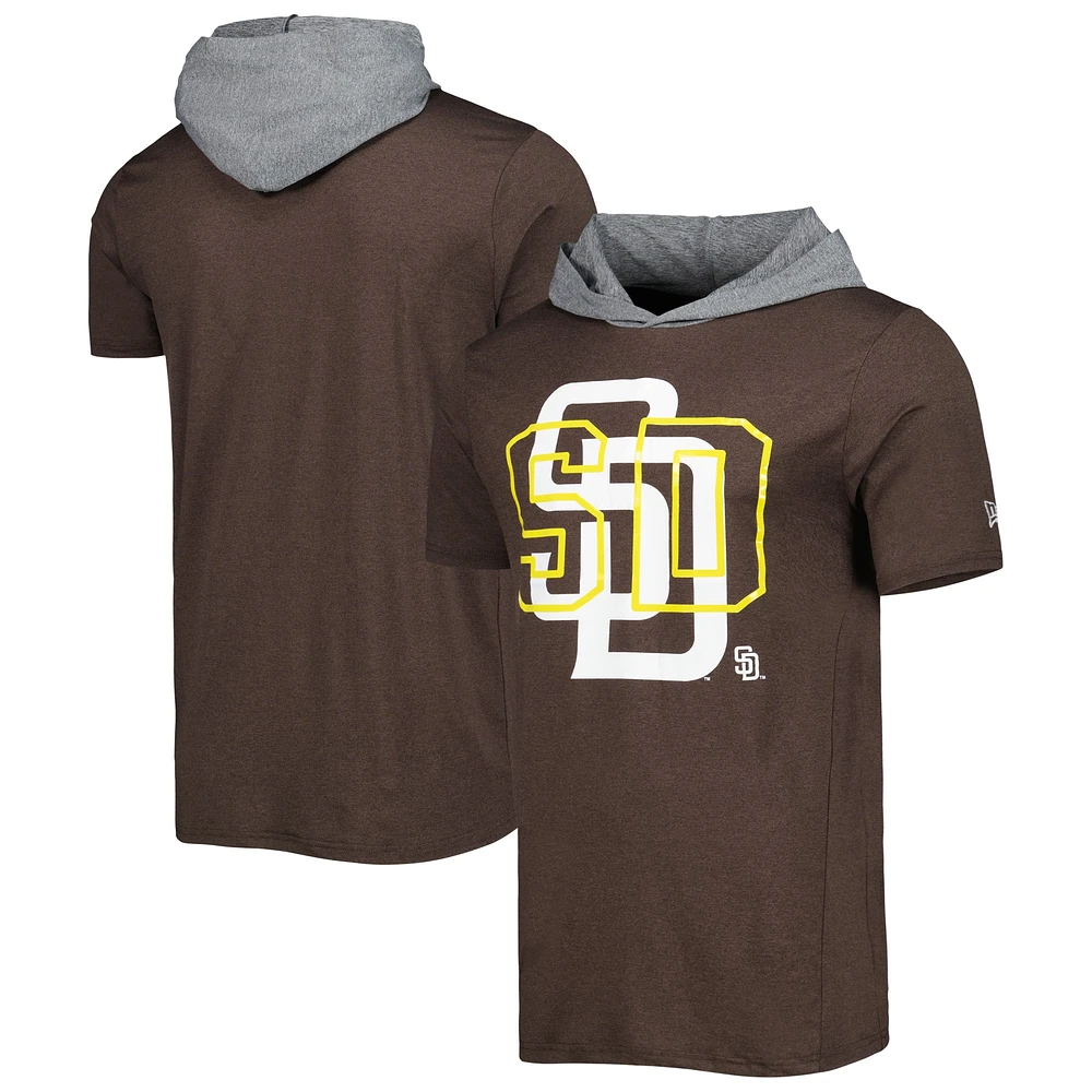 Men's New Era Brown San Diego Padres Team Hoodie T-Shirt