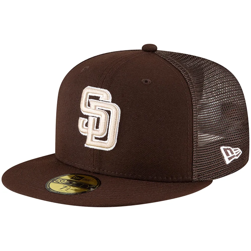 New Era Men's San Diego Padres 59Fifty Game Dark Brown Game Fitted Hat