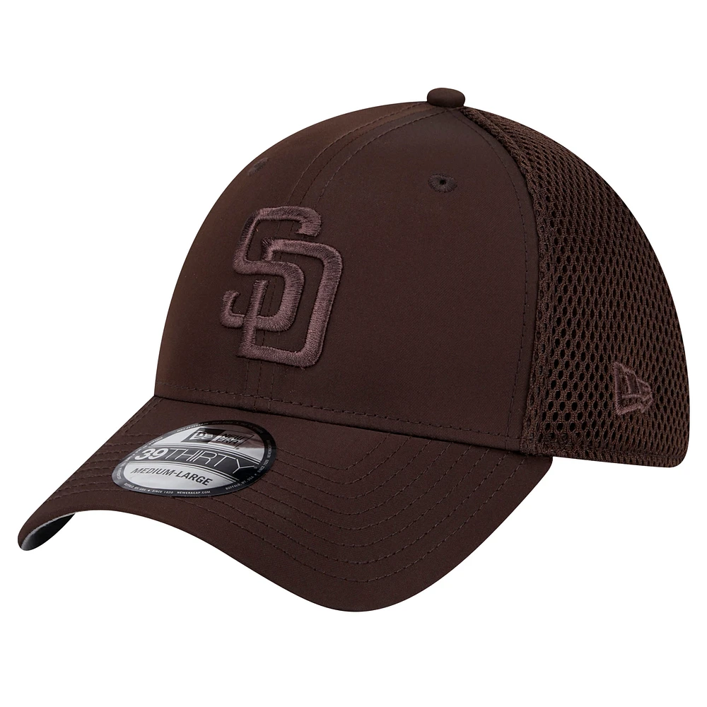 Casquette flexible 39THIRTY marron San Diego Padres Team Tone New Era pour hommes