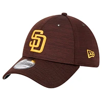 Casquette flex Tech 39THIRTY San Diego Padres New Era marron pour hommes