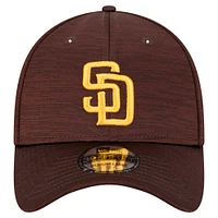 Casquette flex Tech 39THIRTY San Diego Padres New Era marron pour hommes