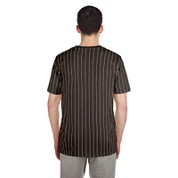 Men's New Era Brown San Diego Padres Throwback Pinstripe T-Shirt