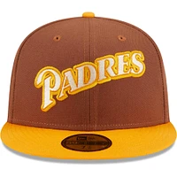 Casquette ajustée 59FIFTY San Diego Padres Tiramisu New Era marron pour hommes