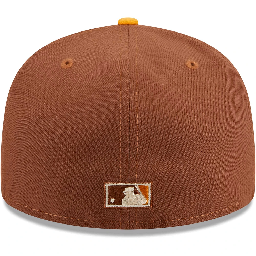 Casquette ajustée 59FIFTY San Diego Padres Tiramisu New Era marron pour hommes