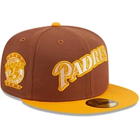 Casquette ajustée 59FIFTY San Diego Padres Tiramisu New Era marron pour hommes