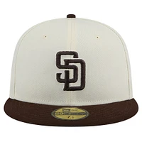 Casquette ajustée Chrome 59FIFTY pour homme New Era couleur crème San Diego Padres