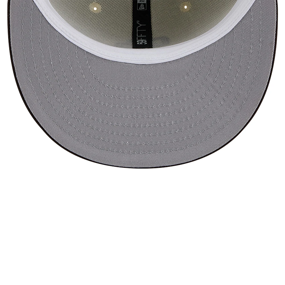 Casquette ajustée Chrome 59FIFTY pour homme New Era couleur crème San Diego Padres