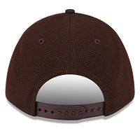Men's New Era Dark Brown San Diego Padres 2025 MLB Clubhouse 9FORTY Adjustable Hat