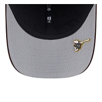 Men's New Era Dark Brown San Diego Padres 2025 MLB Clubhouse 9FORTY Adjustable Hat