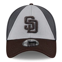 Men's New Era  Gray/Brown San Diego Padres 2025 Batting Practice 39THIRTY Flex Hat