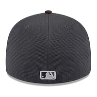 Men's New Era  Gray/Brown San Diego Padres 2025 Batting Practice Low Profile 59FIFTY Fitted Hat