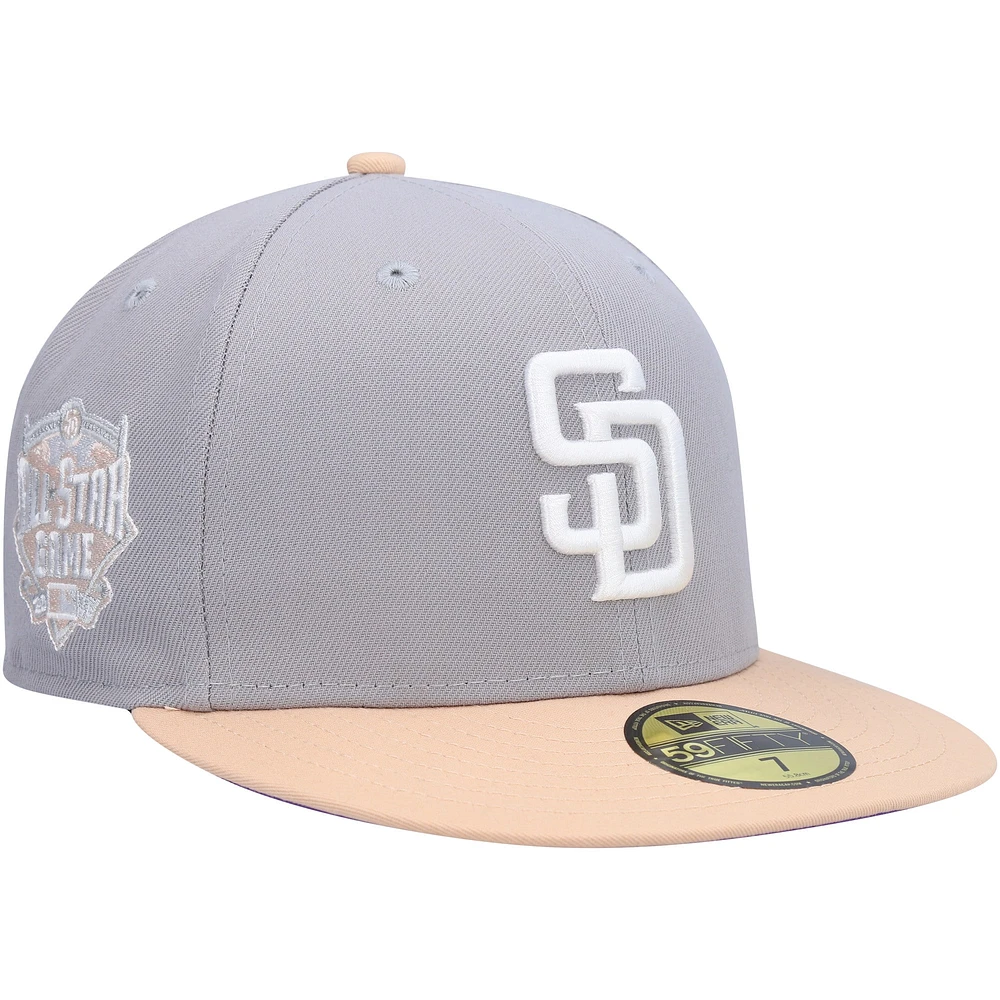 NWE PADRES GRIS MLB VIOLET UV 59FIFTY HATMENHIC