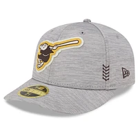 Casquette ajustée 59FIFTY à profil bas San Diego Padres 2024 Clubhouse New Era pour hommes, grise