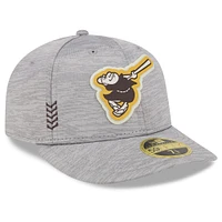 Casquette ajustée 59FIFTY à profil bas San Diego Padres 2024 Clubhouse New Era pour hommes, grise