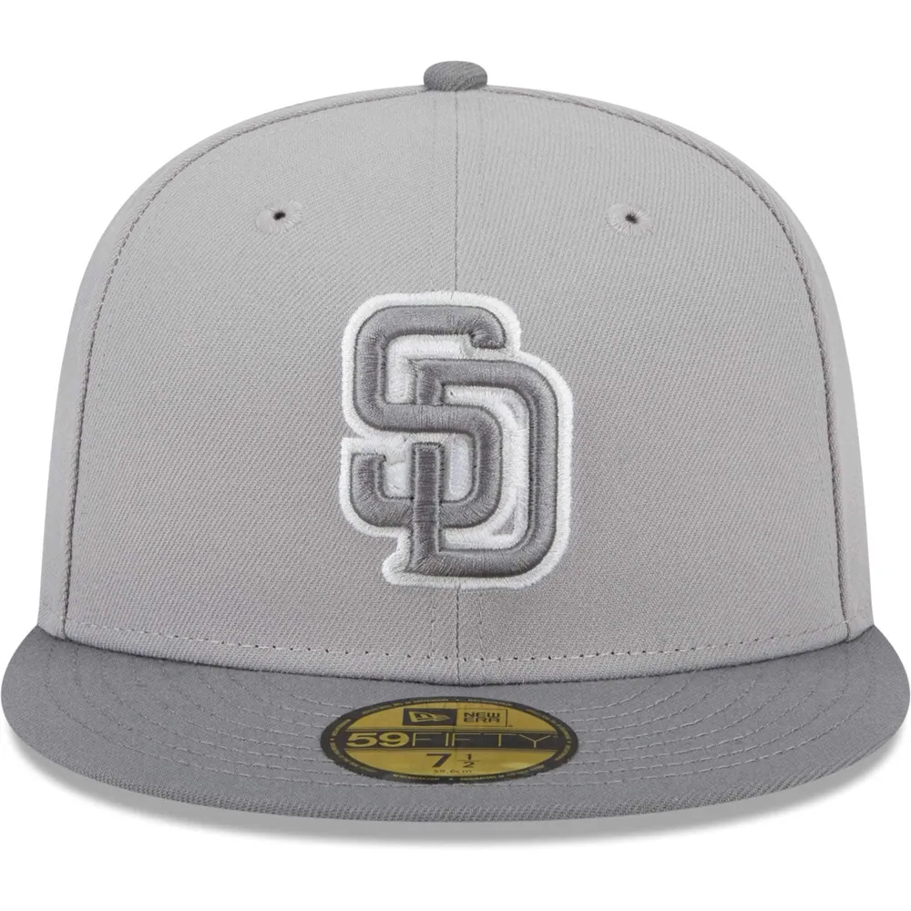 Men's Fanatics Branded Gray/Black San Diego Padres Team Snapback Hat