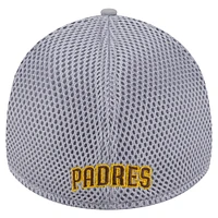 Men's New Era  Gray San Diego Padres Linear 39THIRTY Flex-Fit Hat