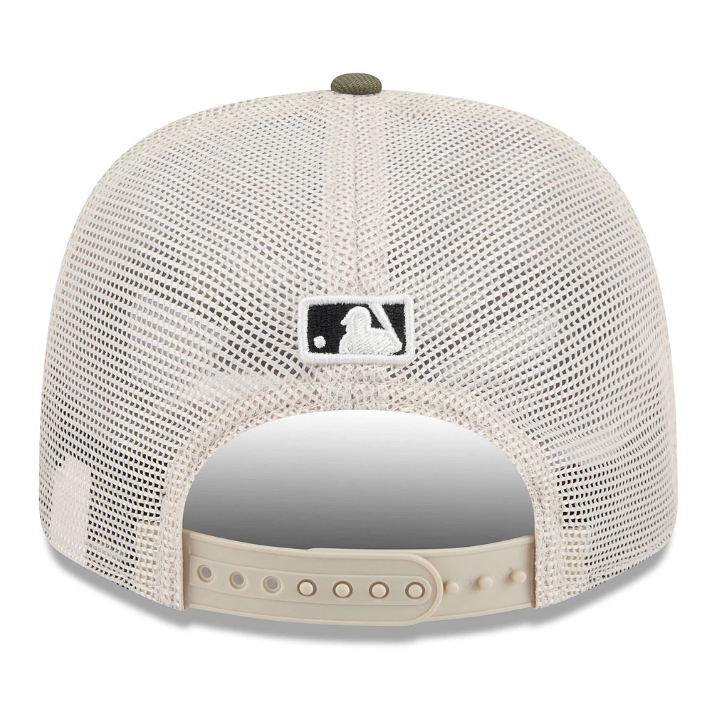 Men's New Era Light Beige/Olive San Diego Padres 2025 Armed Forces Day 9SEVENTY Stretch-Snap Hat