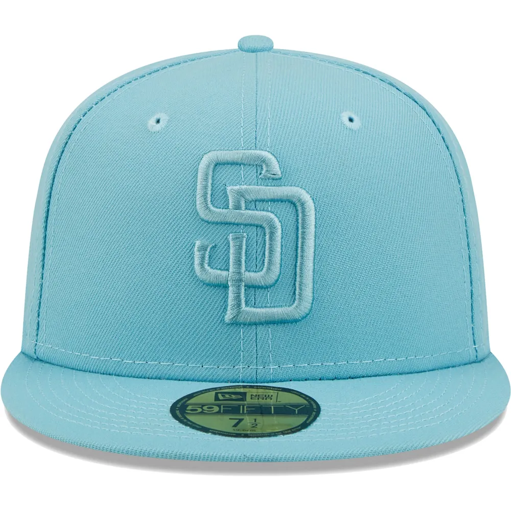 Men's San Diego Padres New Era Light Blue 2023 Spring Color Basic 59FIFTY  Fitted Hat
