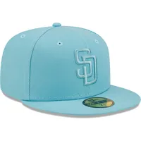 Men's San Diego Padres New Era Light Blue 2023 Spring Color Basic 59FIFTY Fitted  Hat