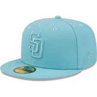 New Era Men's New Era Light Blue San Diego Padres Color Pack 59FIFTY Fitted  Hat