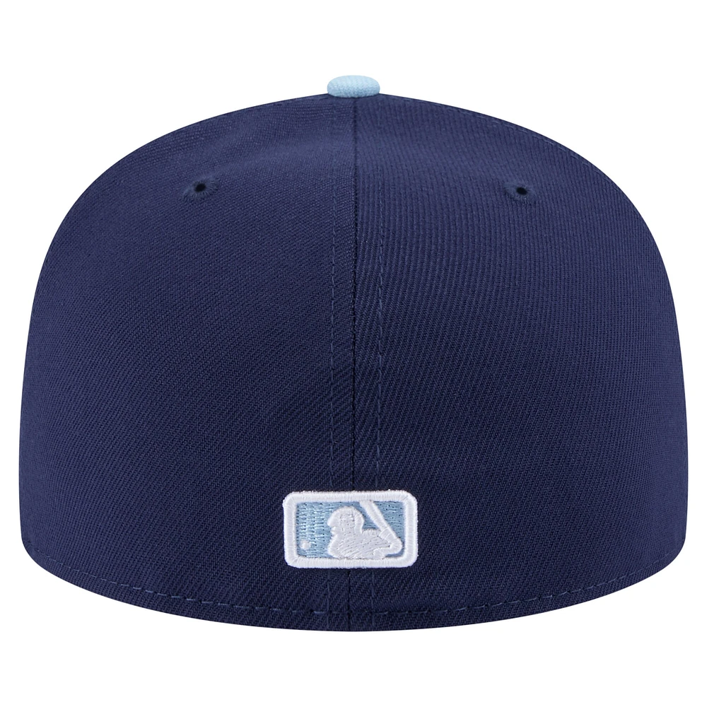 Men's New Era Navy/Light Blue San Diego Padres Color Pack 2-Tone 59FIFTY Fitted Hat