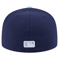 Men's New Era Navy/Light Blue San Diego Padres Color Pack 2-Tone 59FIFTY Fitted Hat