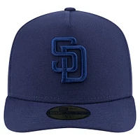 Men's New Era Navy San Diego Padres Color Pack A-Frame 59FIFTY Fitted Hat