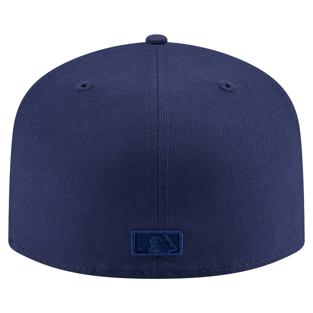 Men's New Era Navy San Diego Padres Color Pack A-Frame 59FIFTY Fitted Hat