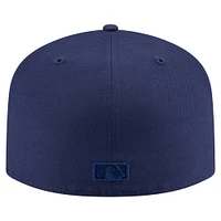 Men's New Era Navy San Diego Padres Color Pack A-Frame 59FIFTY Fitted Hat