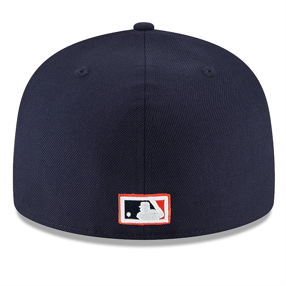 Casquette ajustée 59FIFTY en laine San Diego Padres Cooperstown Collection pour homme New Era bleu marine