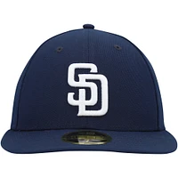 Casquette ajustée 59FIFTY à profil bas San Diego Padres Oceanside New Era pour homme, bleu marine