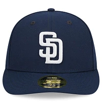 Casquette ajustée 59FIFTY à profil bas San Diego Padres Oceanside New Era pour homme, bleu marine