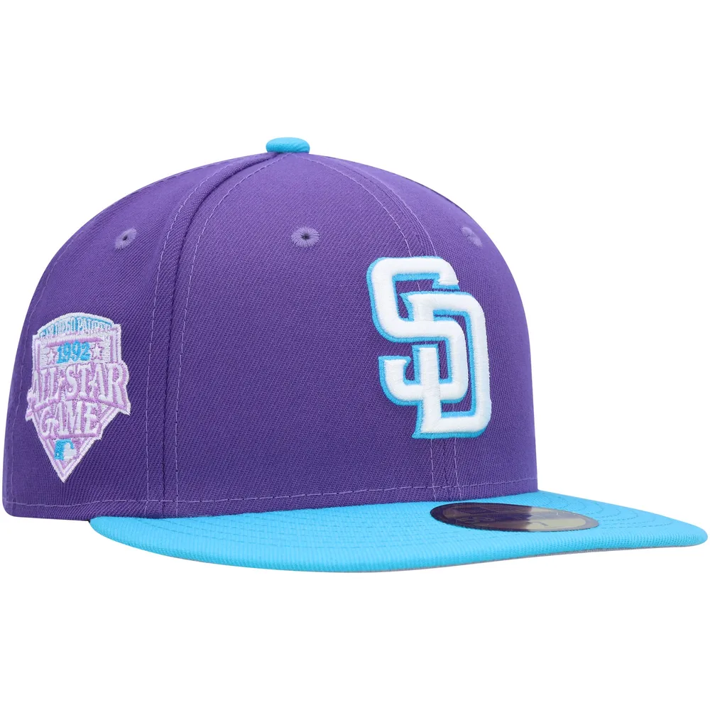 Authentic San Diego Padres New Era 59Fifty Fitted Hat Cap Size 6 7/8 Small  Blue