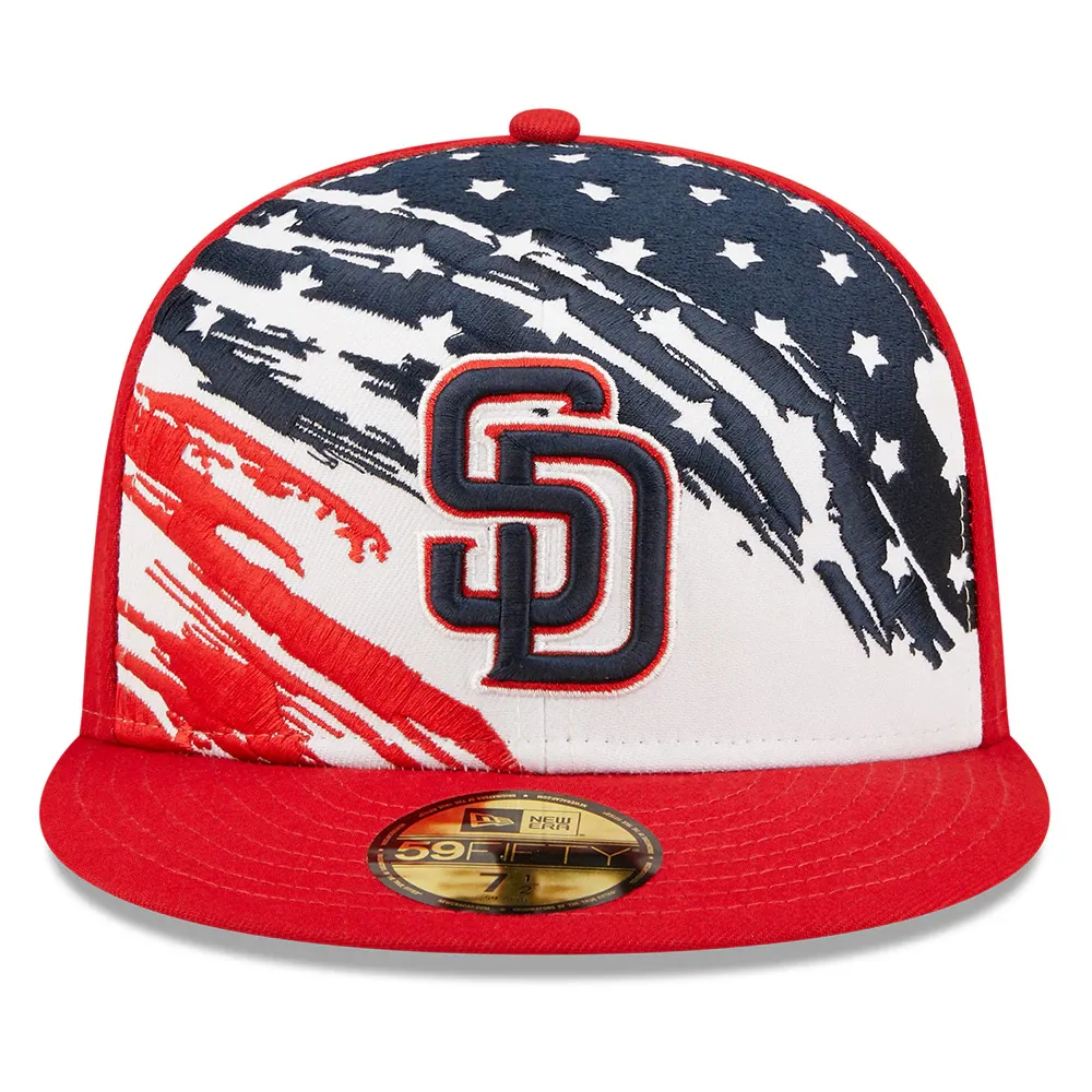 New Era Red San Diego Padres 2022 4th of July On-Field 59FIFTY Fitted Hat