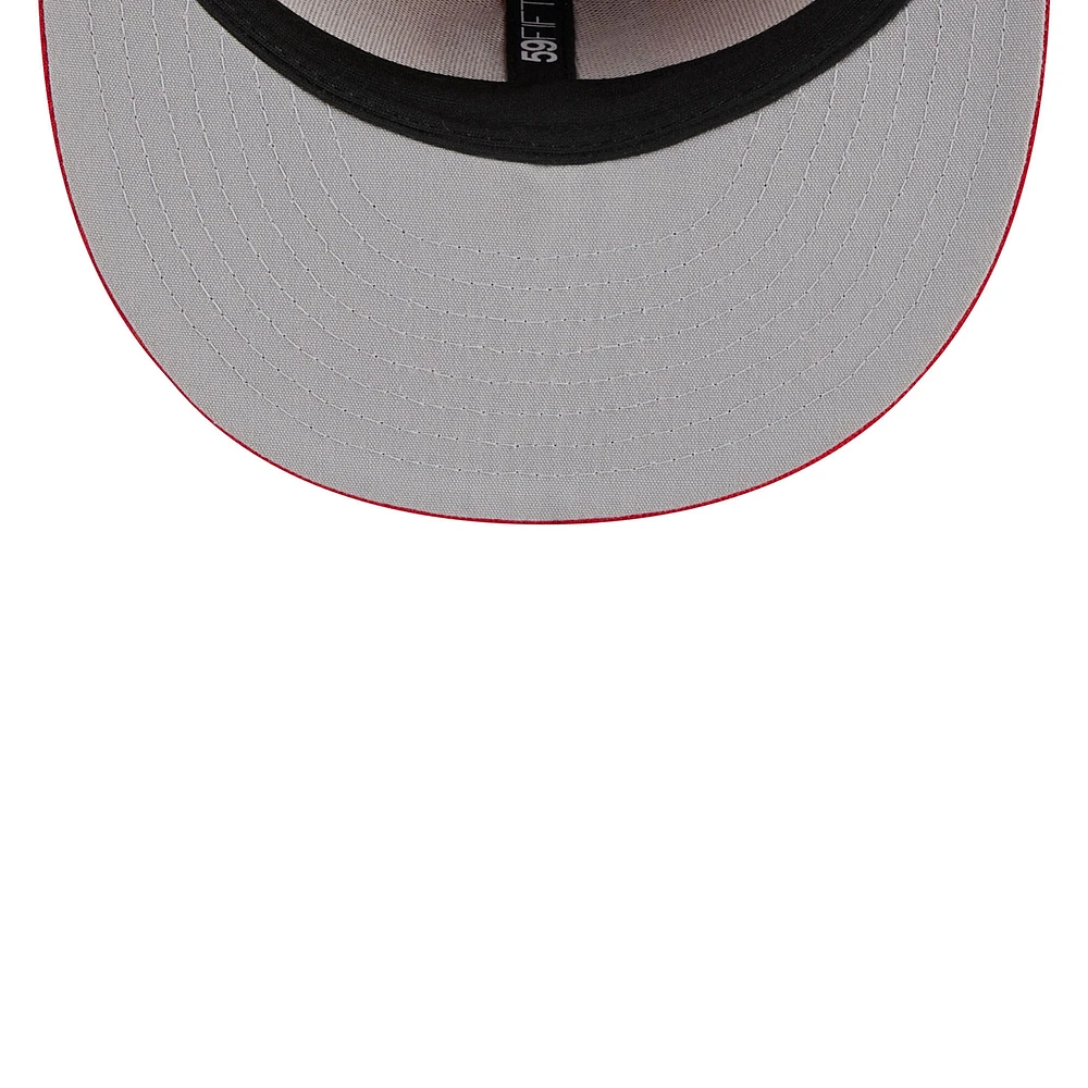 Casquette ajustée New Era San Diego Padres 2023 Fourth of July 59FIFTY rouge pour homme