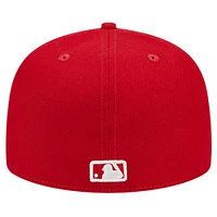 Men's New Era Red San Diego Padres Logo 59FIFTY Fitted Hat