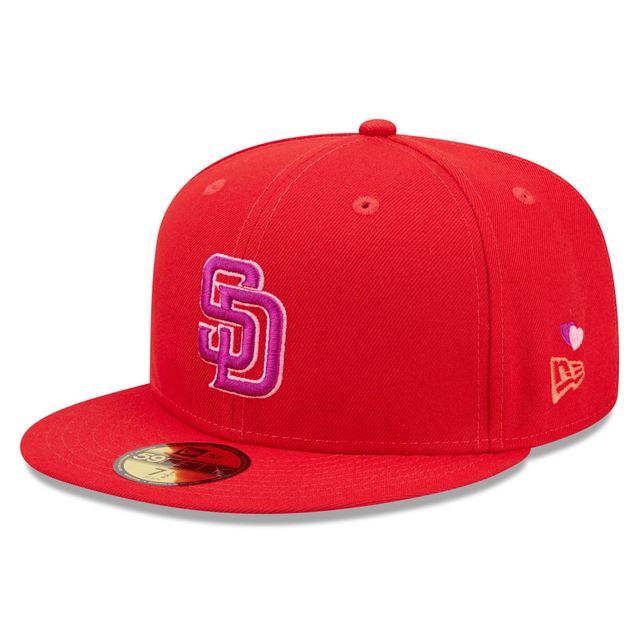 Men's San Diego Padres New Era Brown Final Season at Qualcomm Stadium Pink  Undervisor 59FIFTY Fitted