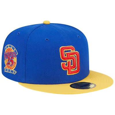 Casquette ajustée New Era San Diego Padres Empire 59FIFTY pour homme, bleu roi/jaune