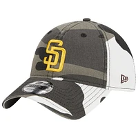 Casquette réglable New Era San Diego Padres 9TWENTY camouflage foncé pour homme