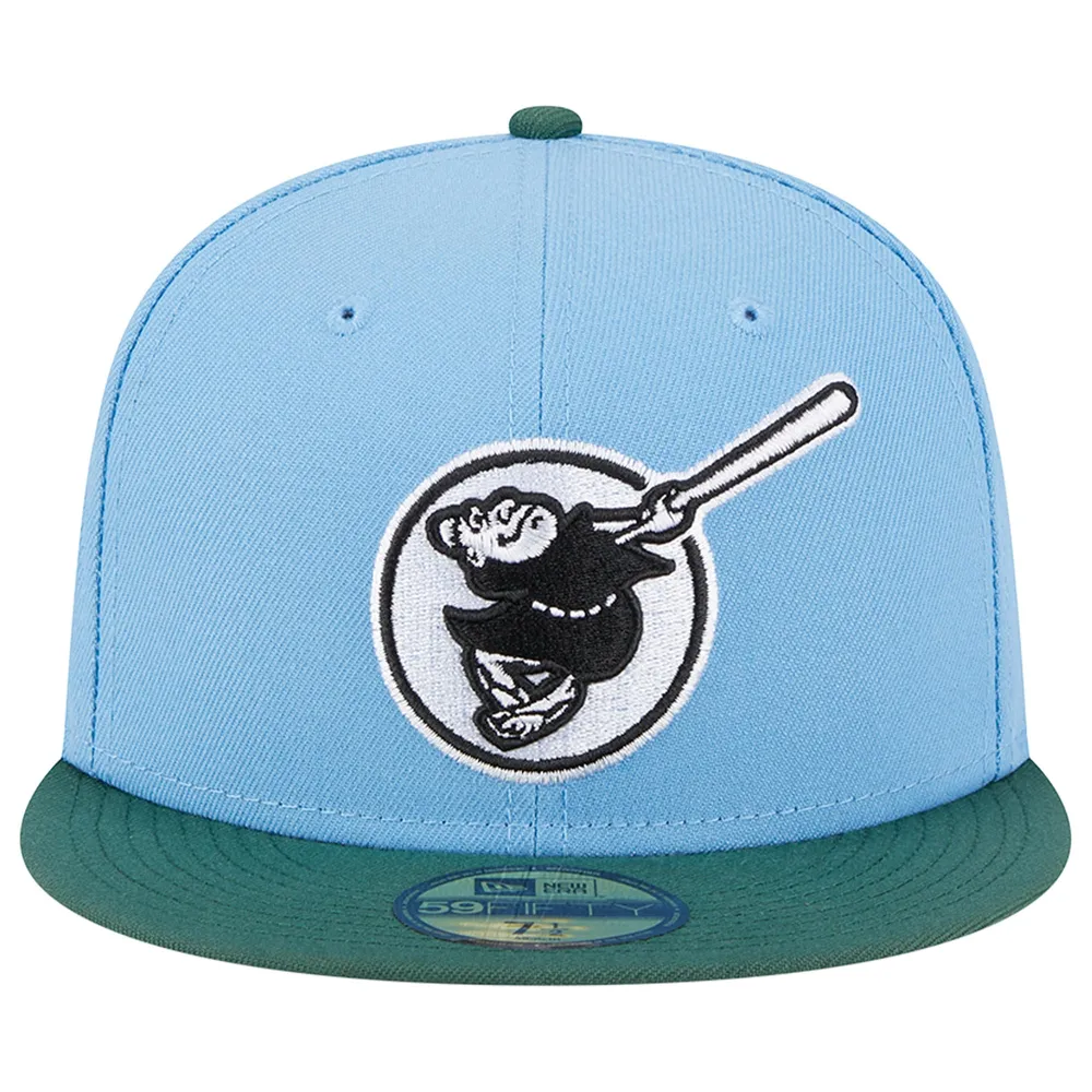 Casquette ajustée 59FIFTY des San Diego Padres 1998 World Series New Era bleu ciel/cilantro pour homme