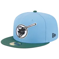 Casquette ajustée 59FIFTY des San Diego Padres 1998 World Series New Era bleu ciel/cilantro pour homme