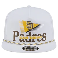 Men's New Era  White San Diego Padres Collide Golfer Snapback Hat