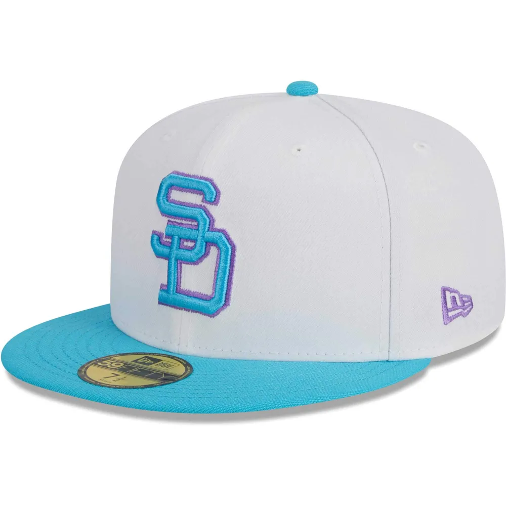 Men's New Era White San Diego Padres  Vice 59FIFTY Fitted Hat